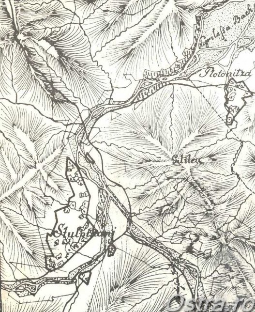 Copie după o hartă militară austriacă din 1790